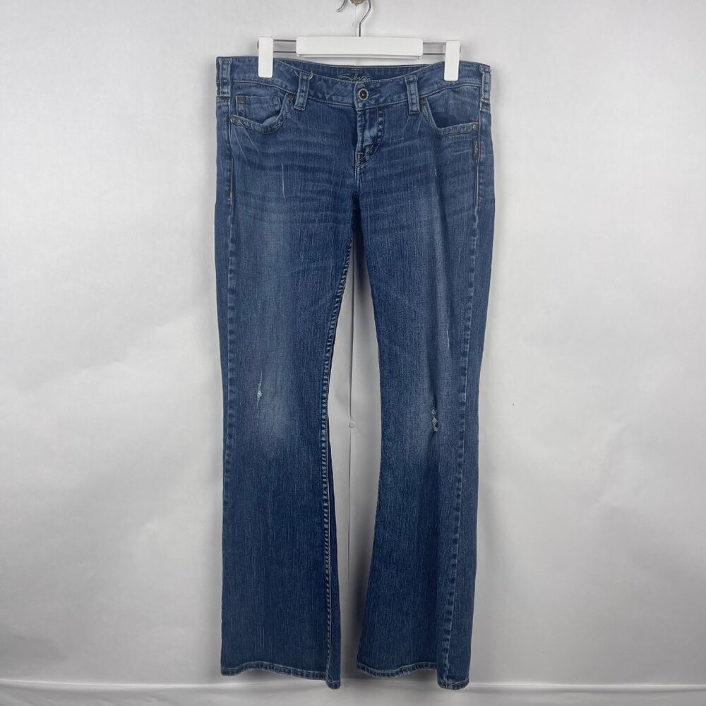 Silver Jeans Denim Pioneer Boot Cut Low Rise Jeans Size 30